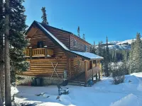 Renovated, roomy, 4BR, private log cabin with rec room, Starlink, views & more…