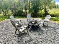 2024 built Asheville retreat, fireplace,fire pit