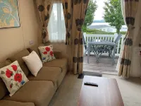 Poppy, dog-friendly caravan with panoramic sea views on Rockley Park Poole wi-fi