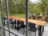 Secluded 3-bedroom cabin on the Chippewa River near Ladysmith, WI with WiFi, AC