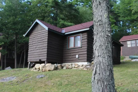 Historic Cabin Retreat - In Town and On the Lake! Minutes to Rail Trail Отели в г. Саранак Лейк