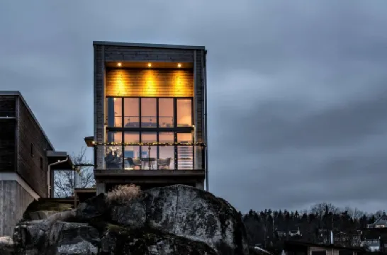 Modern Clifftop Cabin Rental on Lake Vättern in Sweden Hotels in 