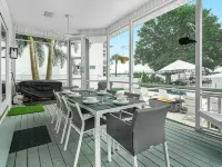 Luxe Lakefront w Pool Pickleball Private Dock - 3-Star