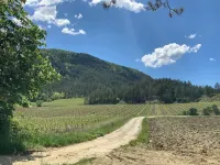 In the heart of the Drôme valley, between Die and Crest,  independent gîte Hotel a Drome