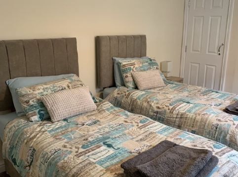 Ground floor, newly renovated  modern central located apartment close to beach