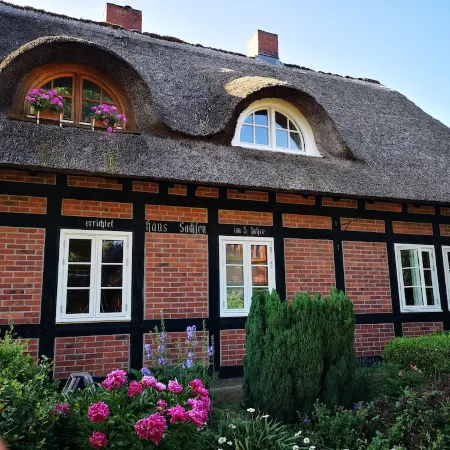 Romantische Reetgedeckte Bauernhaushälfte in Alt Rehse