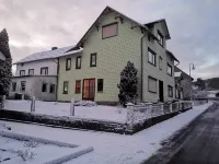 Thuringian country house four seasons at the Schneekopf panoramic view on the Rennsteig