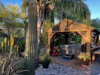 12 bedrooms Custom Home w/ 2 casita's, 18-hole chipping course & man-cave
