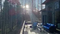 New Cabin Right on The Rockfish River! Peacefull River Sounds, Stunning views! Hotels near Drumheller's Orchard
