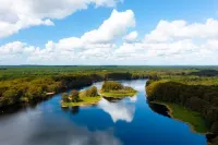 Withlacoochee River House on the main channel w/ kayaks, bikes, canoes