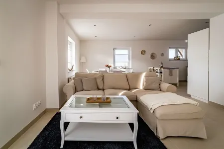 Quiet, ground-floor apartment just outside Quedlinburg, perfect for families