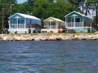 (Fishing from dock) Boat Launch, Seafood Market & Bait-tackle shop next door....