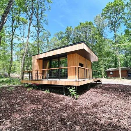 Lodge in Oignies Forest with Eco Design