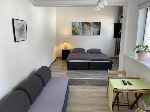 Fisherman's Lodge: 1 room (living/bedroom) - bathroom - kitchen - 30 min to Frankfurt