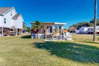 Soundfront home with large deck, updated interior, & dock - near outdoor rec