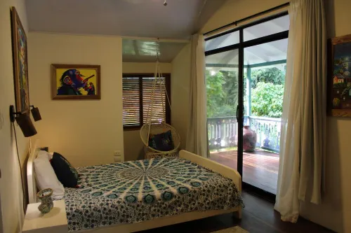 Caribbean beachfront home with private cabana