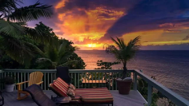The Beach House on St. Thomas with Secluded Private Sand Beach