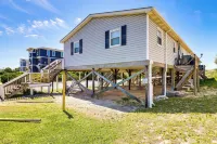 Oak Island Condo w/ Ocean View: Steps to Beach!