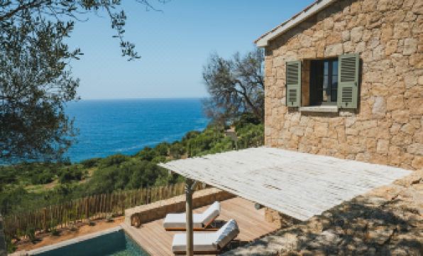 Luxury Villa Saleccia Beach Access Through the Maquis
