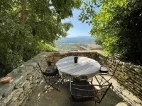 Super two bedroom village house with panoramic views and swimming pool