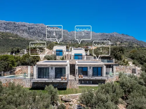 Villa in Souda with Private Pool & Beach Access - Villas