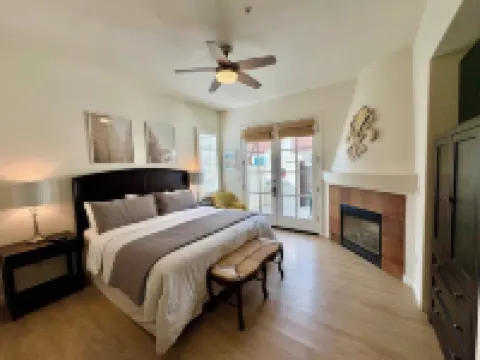 1st floor King Resort Suite Fireplace Mt Views Patio, Pool Steps Away 1BR#065127