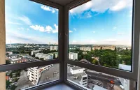 Panoramic city view 1BD spacious flat