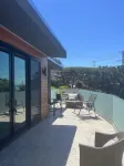 A spectacular home with a three bridge view out the Golden Gate.