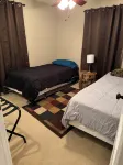 Guest house lodge is located at the edge of the Broken B Bar Ranch.
