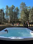 3 bedroom cabin in Chestertown with hot tub, fireplace, fire pit, wifi, and more