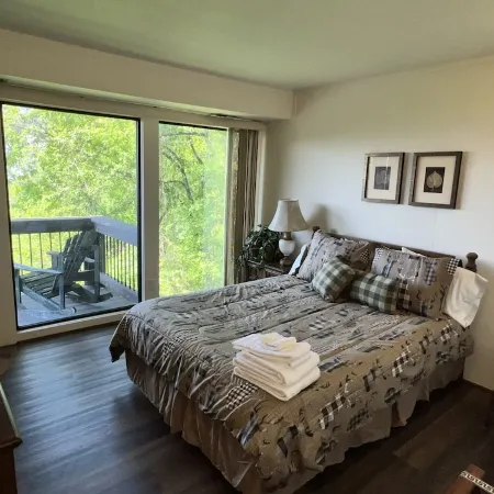 Wonderful view 2/2 villa. A block away from the Blue Ridge Parkway. 2 balconies!