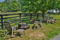 Newly built cabin on horse farm.