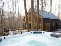 The Ledges Cabin - modern luxury on 35 acres, 8 person hot tub, wood fireplace. Hotels in Hocking