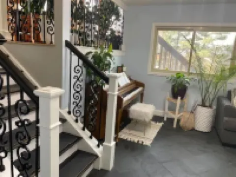 Hot Tub & Mountain Views; Theatre; Sauna; Piano; Two tier deck; Kid’s room