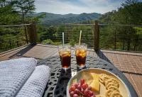 Private, Romantic Luxury Mountain Cabin in the Woods with Incredible Views