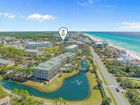 Modern Gulf Place Unit with Gulf Views & Amazing Amenities