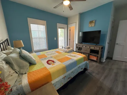 Minutes from sandy beaches. In gated community with pools, hot tub, fitness room