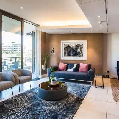 Elegant Waterfront Apartment with No Loadshedding Rooms