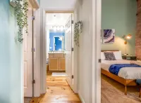 100 Year-Old Historic Brick 2BR Loft & Large Patio & Hammocks & High Ceiling