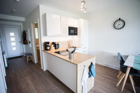 Modern apartment overlooking the dike, in Wremen