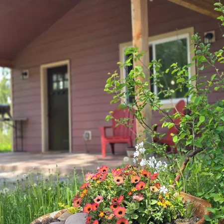 Themed Bear's Den Cabin__nestled in the pines minutes outside of Glacier Park.