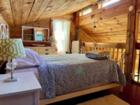Broadwing Farm Cabins -Pine Cabin- Hot Tub with Mineral Water