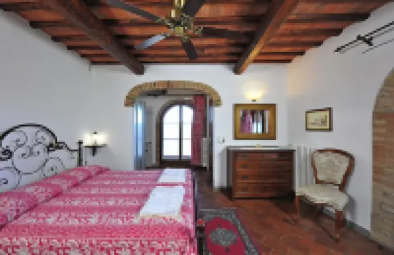 13th Century Medieval Villa on the top Chianti hills near Florence - 26 guests.