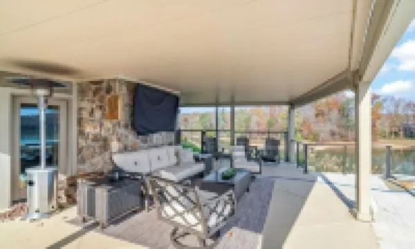 Stunning Views!  Lakefront Luxury w Saltwater Pool, Spa, & Deep-Water Dock