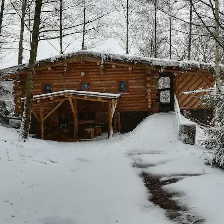 Unusual, secluded log cabin in the Vosges with luxury spa