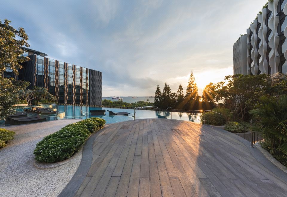 빌리지 호텔 센토사의 쾌적한 로비 모습