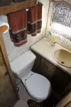 Cozy 80s Safari Style RV in Tranquil Bombay Beach with AC
