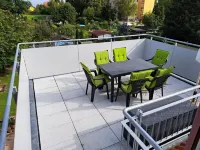 Geräumige Ferienwohnung "dresdner Stadt-terrasse" für 5 Erw., Kinder Willkommen