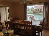 North Padre Island waterfront canal home w/private pool and dock