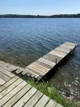 Adorable and bright lake house!  Retro feel all the modern amenities